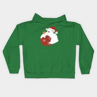 Claude and Christmas Ball _ Bunniesmee Christmas Edition Kids Hoodie